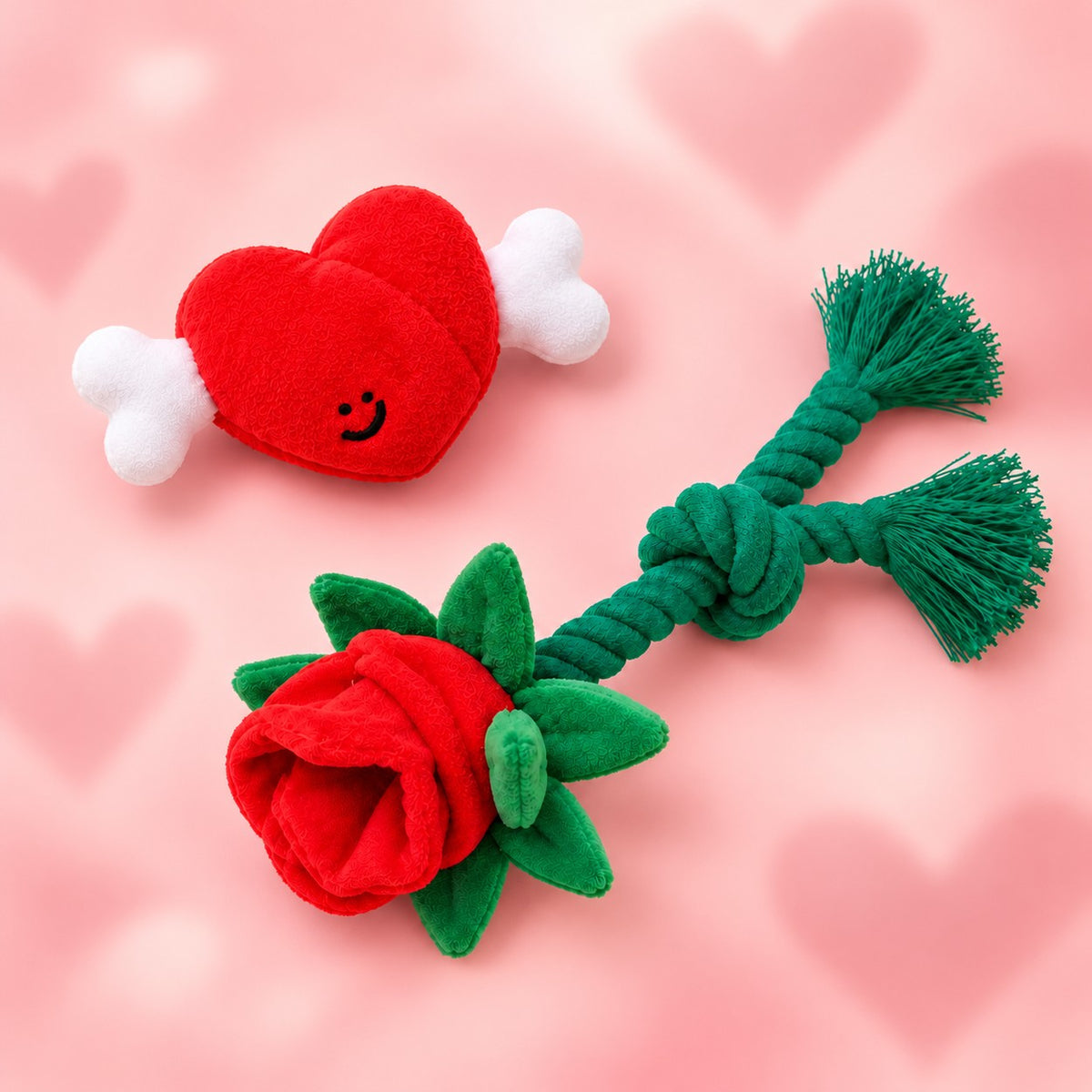 Valentine Snuffle Duo — Heart & Rose