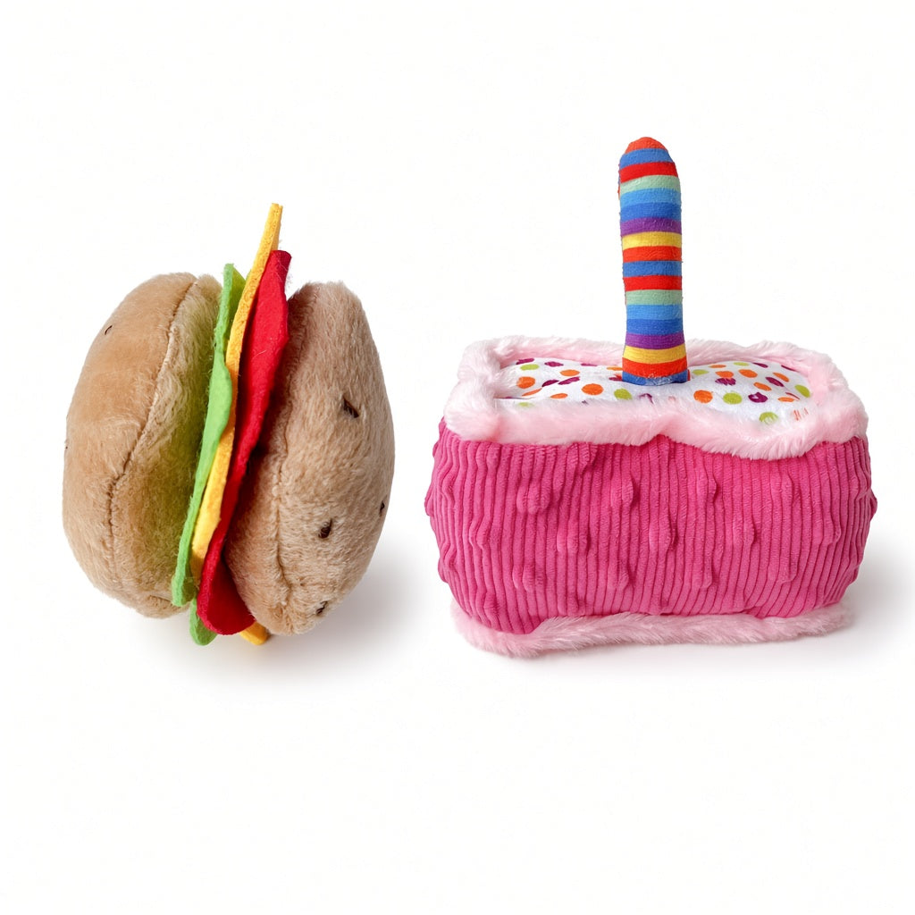 Party Snuffle Set — Burger & Cake