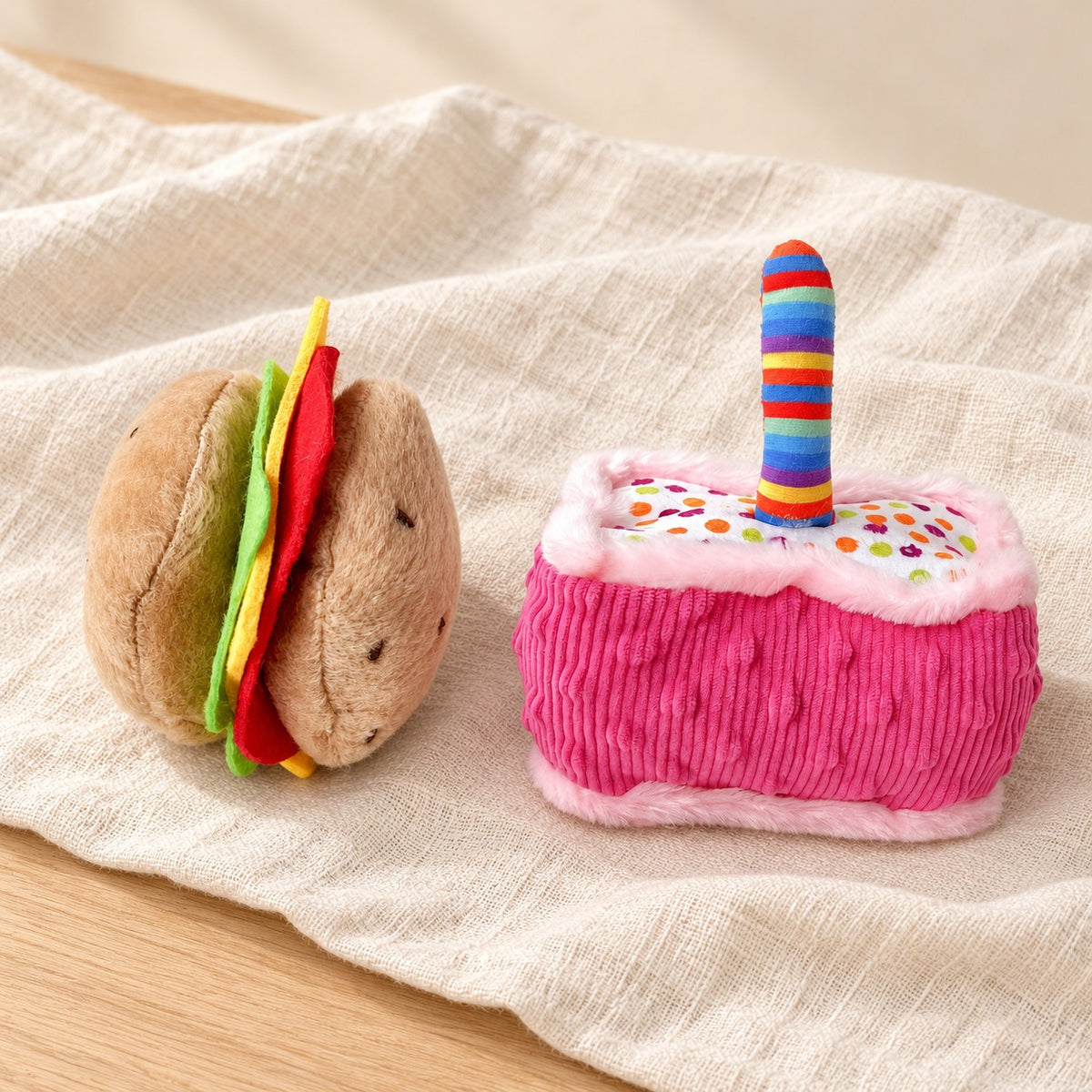 Party Snuffle Set — Burger & Cake