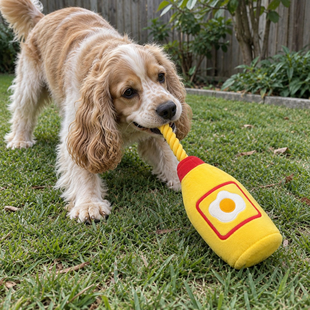 Mayo Sauce Bottle Snuffle Plush