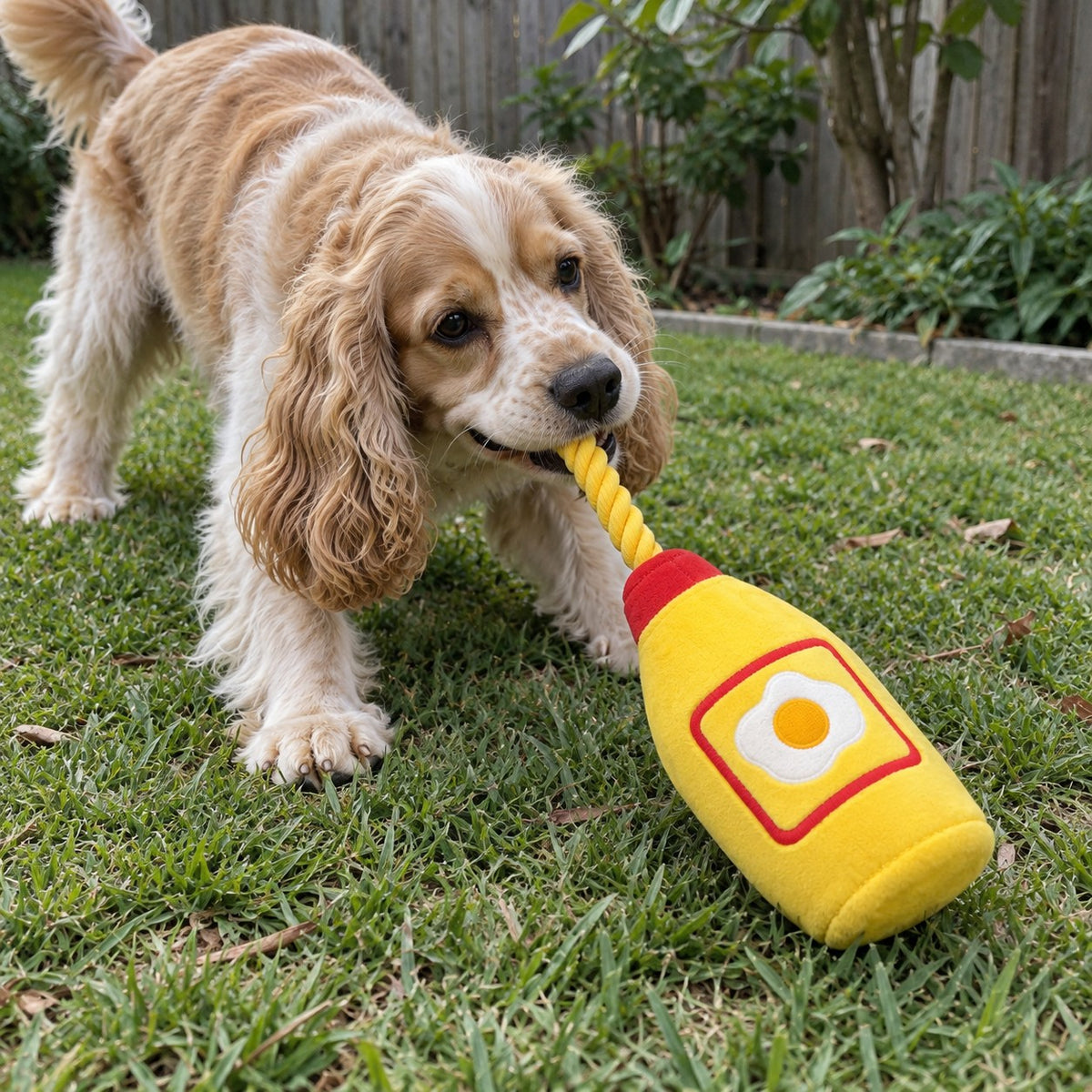 Mayo Sauce Bottle Snuffle Plush
