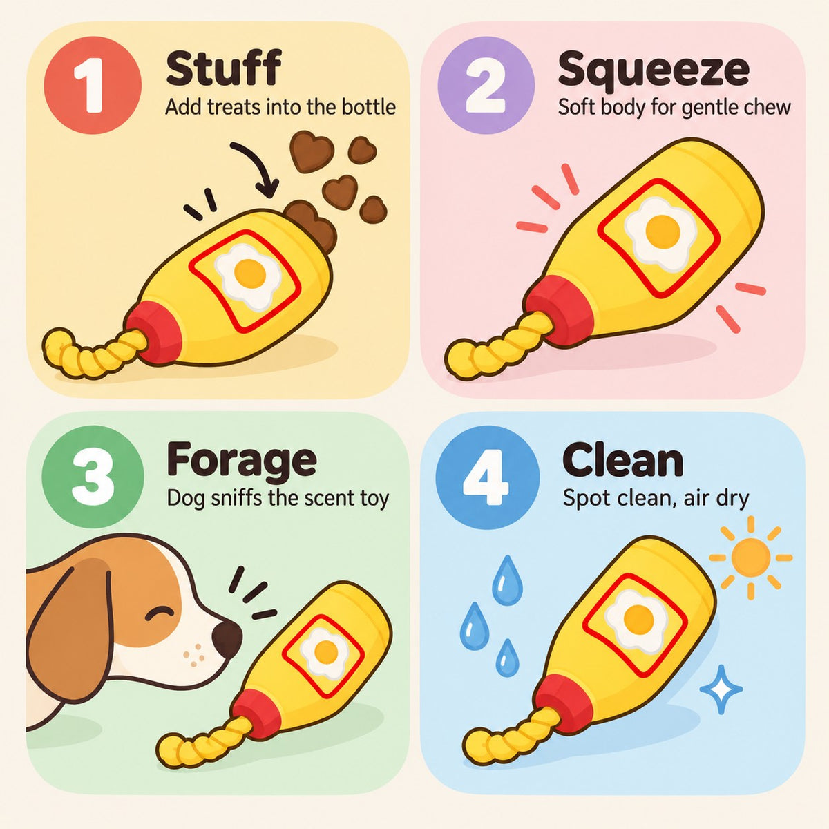 Mayo Sauce Bottle Snuffle Plush