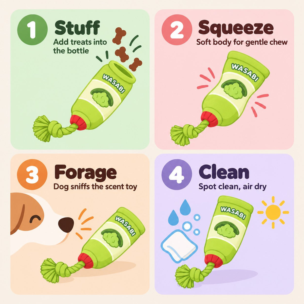 Wasabi Sauce Bottle Snuffle Plush